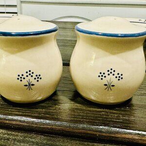 Vintage 1984 Pfaltzgraff Salt and Pepper Shakers in Country Fair